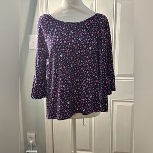 Michael Michael Kors Floral Bell 3/4Sleeve Blouse Women'